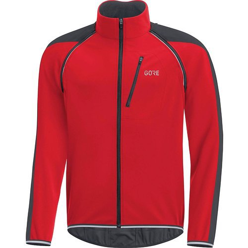 Gore Wear C3 Phantom Jacke (Windstopper, abnehmbare Ärmel) - Rot - Schwarz