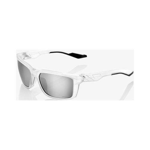 100 Percent Daze Sonnenbrille (Hiper Sport silber verspiegelte Gläser)  - Matte Translucent Crystal Clear