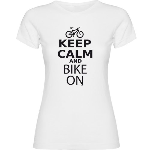 Kruskis Keep Calm And Bike On Kurzarm-t-shirt