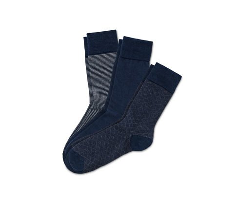 Tchibo 3 Paar Merino-Socken, gestreift