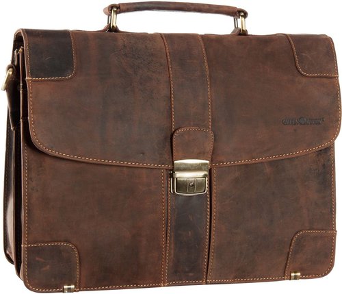 Greenburry Vintage Mappe 2tlg.  in Braun (13.2 Liter), Aktentasche