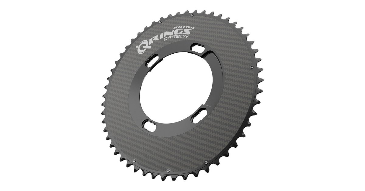 Rotor Qarbon Qring Shimano 110 Bcd Chainring Schwarz 50t