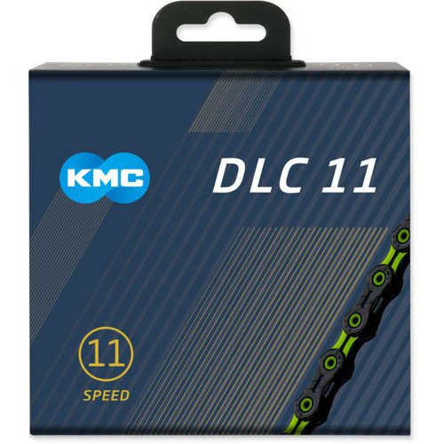 KMC X11 Sl Dlc Roadmtb Chain Grün,Schwarz 116 Links
