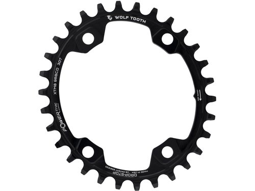Wolf Tooth Components Elliptical 96 BCD Kettenblatt für Shimano XT M8000 / SLX M7000
