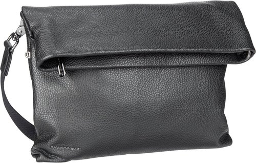 Mandarina Duck Mellow Leather Flat Crossover FZT68  in Schwarz (6.4 Liter), Umhängetasche