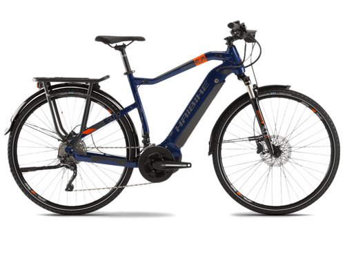 Haibike SDURO Trekking 5.0 YSTM (500Wh) E-Bike Herren (blau / orange /
