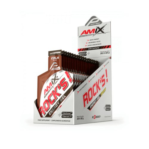Amix Rock's Gel mit Koffein Cola 20ud x 32gr