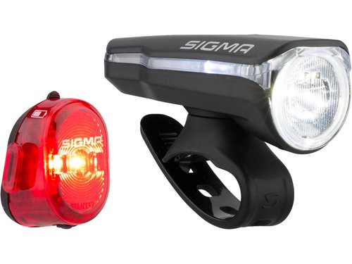 Sigma Aura 60 Frontlicht + Nugget II Rücklicht LED Beleuchtungsset m. STVZO