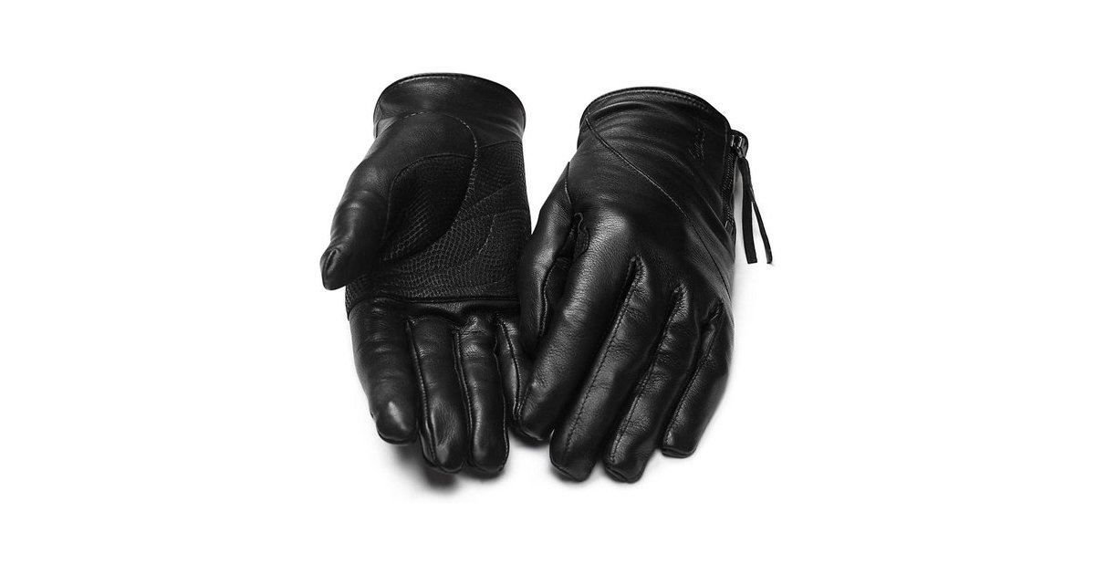 Rapha Women's Leather Town Gloves Schwarz