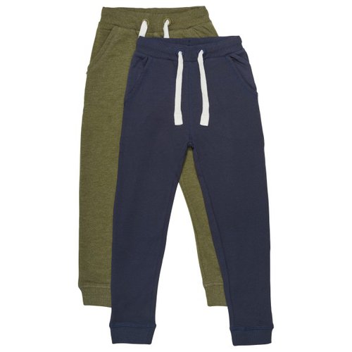 Minymo Kid's Basic 36 -Sweat Pant (2-pack) Gr 146 blau