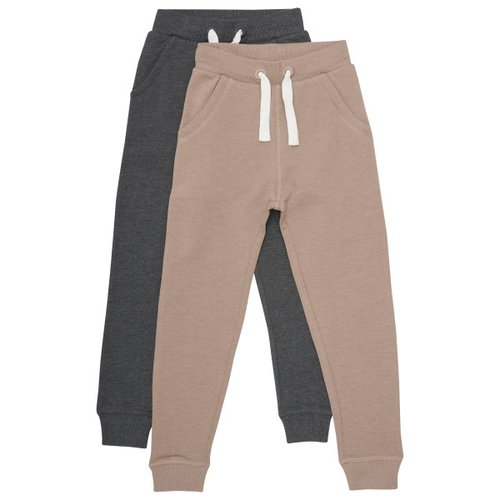 Minymo Kid's Basic 36 -Sweat Pant (2-pack) Gr 80 braun