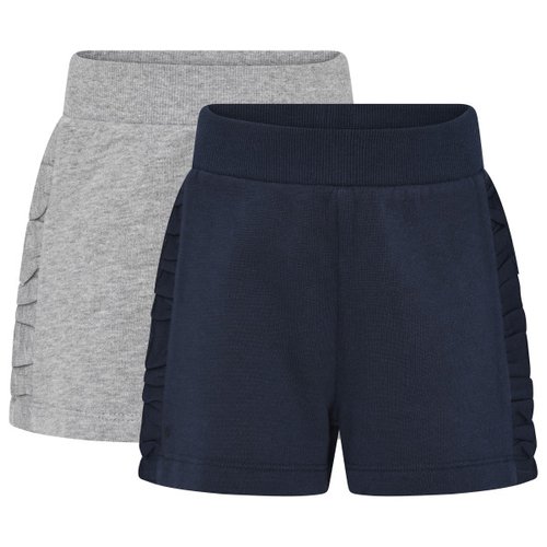 Minymo Girl's Basic Sweat Shorts (2-Pack)