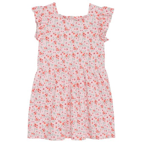 Minymo Kid's Dress S/S AOP Frills