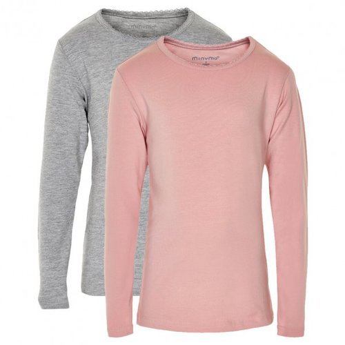 Minymo Kid's Basic 35 T-Shirt L/S (2-Pack)