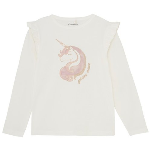 Minymo Kid's Frilled T-Shirt L/S