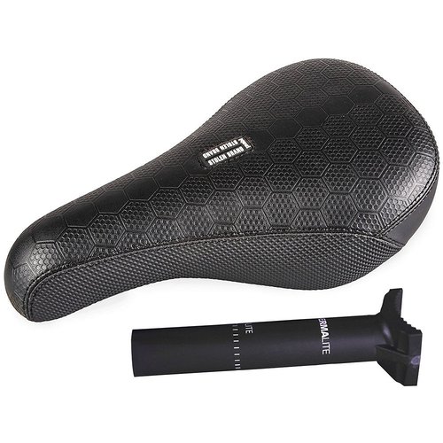 Stolen Hive BMX Seat and Thermalite Seatpost - Schwarz}