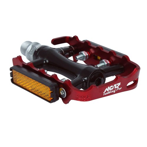 Nc-17 NC-17 Trekking Pro Flat Fahrrad Pedal schwarzrot