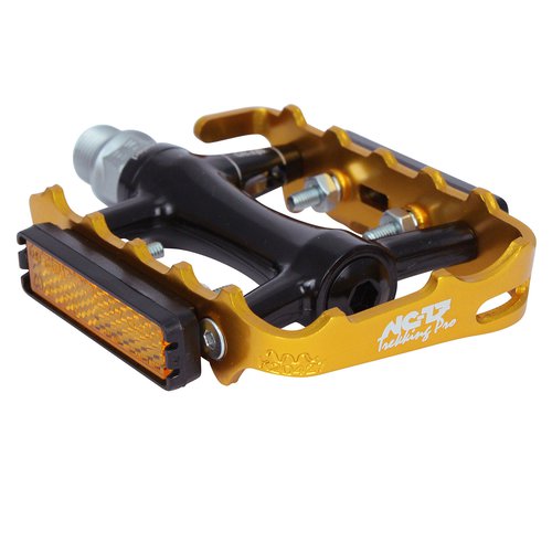 Nc-17 NC-17 Trekking Pro Flat Fahrrad Pedal schwarzgold