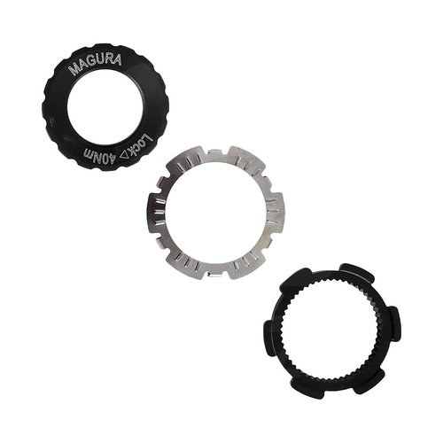 Magura Centre Lock Disc Brake Rotor Lock Ring Schwarz} External