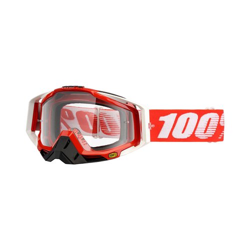 100 Percent Racecraft Brille (klares Glas) - Feuerrot