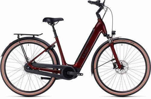 Cube Supreme Hybrid Pro 500 Easy Entry Pedelec E-Bike Trekking Fahrrad rot 2024 54cm 177-183cm  E-Bikes