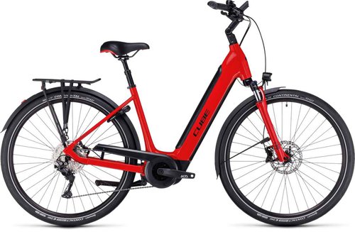 Cube Supreme Sport Hybrid Pro 625 Easy Entry Pedelec E-Bike Trekking Fahrrad rot 2024 54cm 177-183cm  E-Bikes