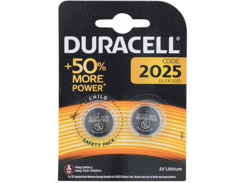 Duracell Lithiumbatterie CR2025 - 2 Stück