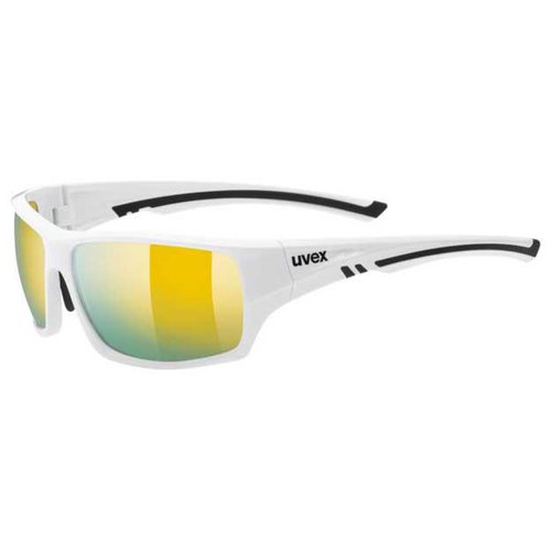 Uvex Sportstyle 222 Mirrored Polarized Sunglasses Weiß Mirror YellowCAT3