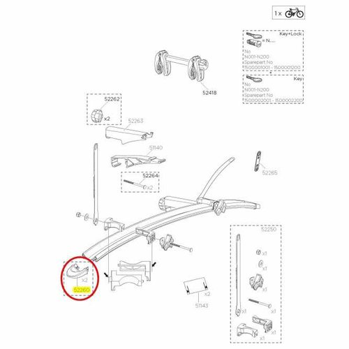 thule bike adapter euroclassic 9281