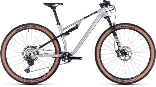Cube AMS Zero99 C68X Race 29  Carbon MTB Fahrrad silberfarben 2024 XL 183-189cm  Hardtail