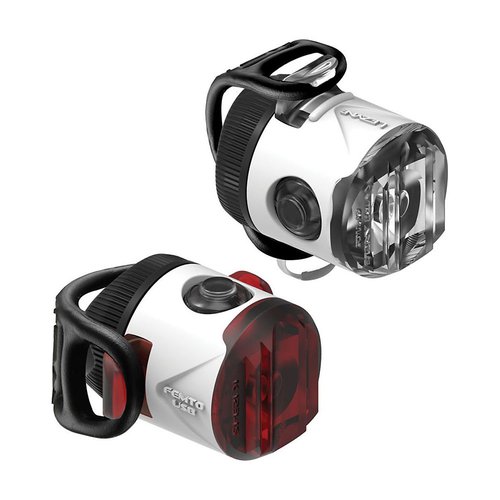 LEZYNE LED Femto USB Drive Bike Light Set - Weiß