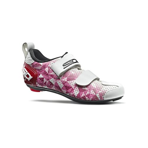 Sidi T5 Air Carbon Pink Weiße Frau Triathlon Schuhe, Größe 38 - EUR