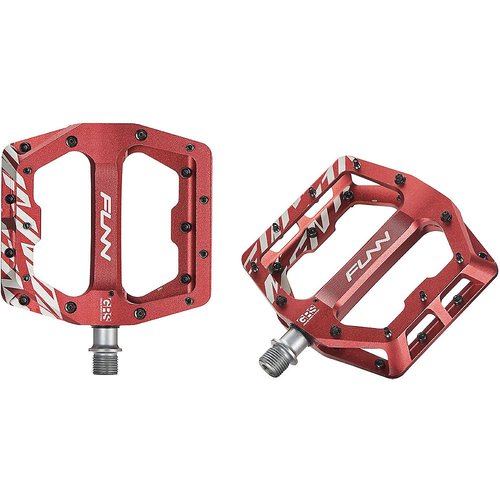 Funn Funndamental Flachpedale – Breite MTB/BMX-Pedale Mit 11 Einstellbaren Pins & 9/16" Achse