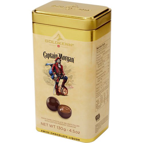 Goldkenn Goldkenn Captain Morgan Rum Pralinés, Metalldose, 130 g