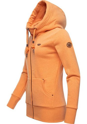 Ragwear Sweatjacke Neska Zip sportlicher Damen Hoodie mit Kapuze