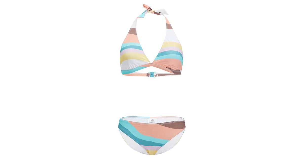 FIREFLY Damen Bikini-Hose – Rosa, Mit Allover-Muster, Seitlicher Schnürung, Schnelltrocknend, PFC-frei