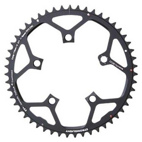 Stronglight Ct2 Compact Adaptable Campagnolo Chainring Schwarz 53t