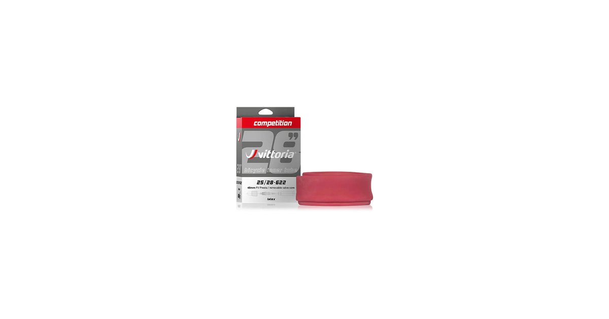 Vittoria Competition Latex Inner Tube – 700x19-23c Presta 48mm – Pink