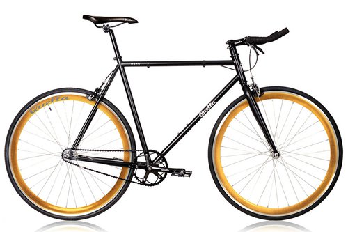 Quella Nero Fixie  Singlespeed Fahrrad - Gold