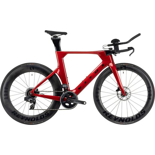 Vitus Auro CRS Disc eTap AXS Zeitfahrrad (Force) 2021 - Candy Red}  - M