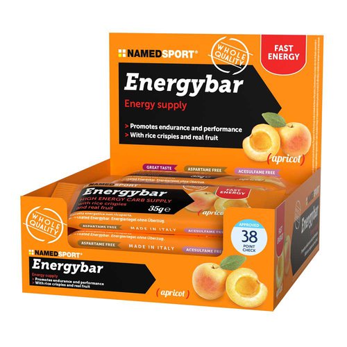 Named Sport Carbohydrates Mix 35g 12 Units Apricot Energy Bars Box Mehrfarbig