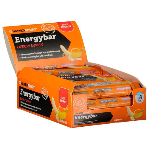 Named Sport Carbohydrates Mix 35g 12 Units Banana Energy Bars Box Mehrfarbig
