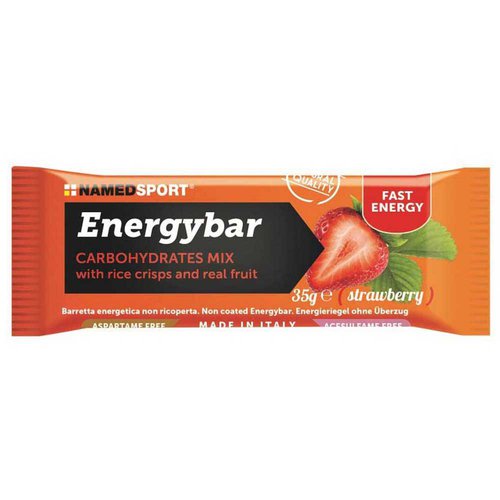 Named Sport Carbohydrates Mix 35g 12 Units Strawberry Energy Bars Box Mehrfarbig