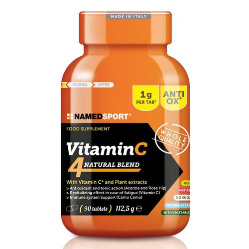 Named Sport C-vitamin 4 Natural Blend 90 Units Neutral Flavour Tablets Mehrfarbig