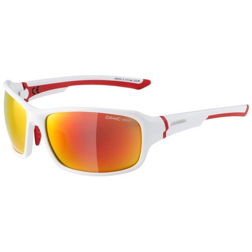 Alpina Lyron Mirror Sunglasses Weiß Red MirrorCAT3