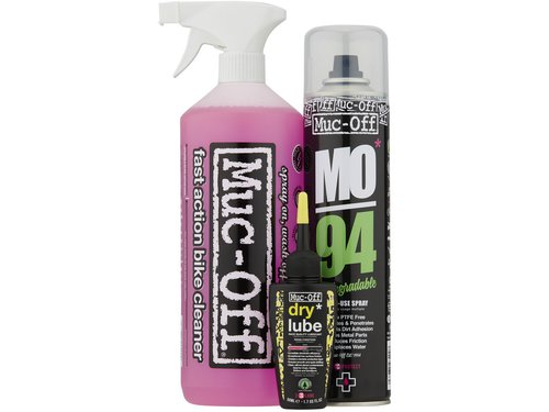 Muc Off Wash, Protect, Dry Lube Kit  Fahrrad Pflege-Set