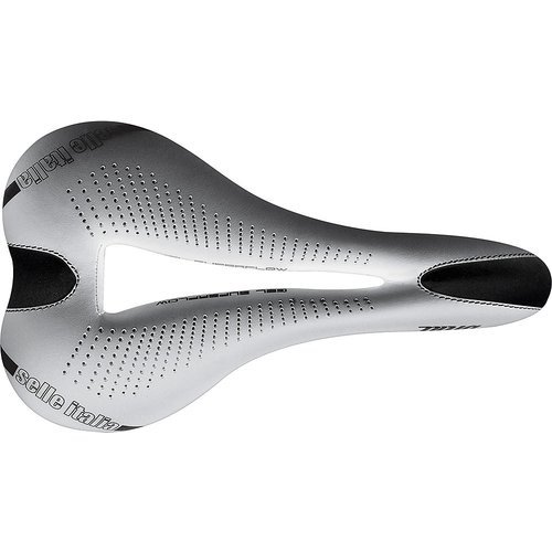 Selle Italia Diva Gel Ti316 Superflow Bike Saddle - Weiß  - L3 - 152mm Wide