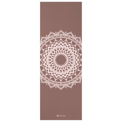 Gaiam 5 mm Classic Printed Yoga Mat Gr 61 x 173 x 0,5 cm braun