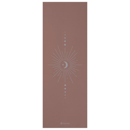 Gaiam 5 mm Classic Printed Yoga Mat Gr 61 cm x 173 cm x 0,5 cm braun