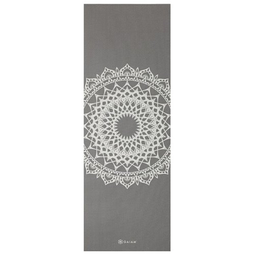 Gaiam 5 mm Classic Printed Yoga Mat Gr 61 x 173 x 0,5 cm grau